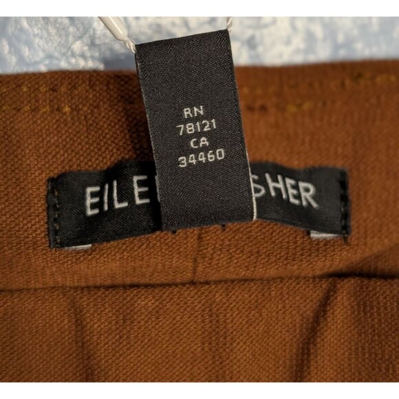Eileen Fisher Womens 1X Nutmeg Slim Ankle Pants Stretch Crepe French Knit nwt - Picture 8 of 16